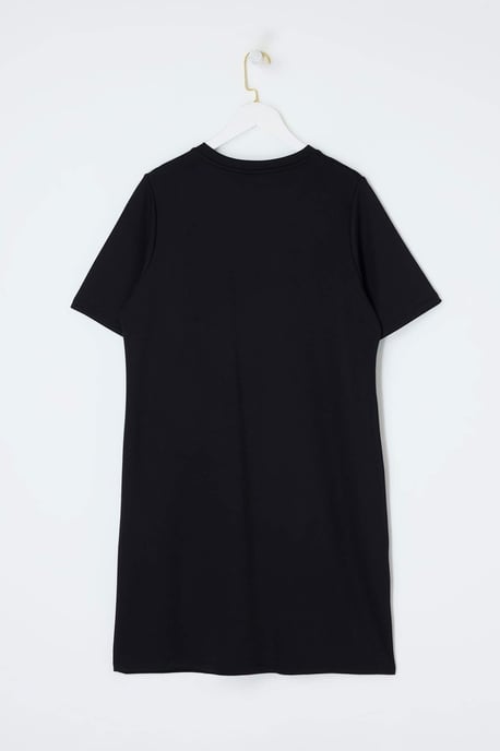 Trendyol Curve Dam Svart Enfärgad Kort / Mini Kort Rak Plus size Klänning - Image 4