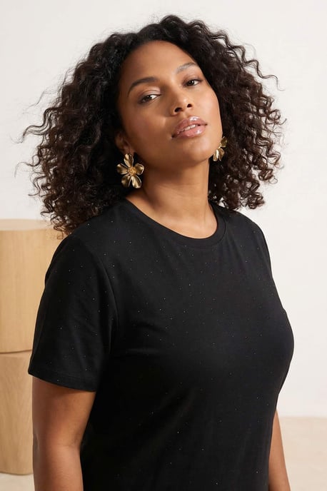 Trendyol Curve Dam Svart Enfärgad Kort / Mini Kort Casual Rak Plus size Klänning - Image 6