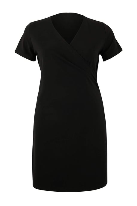 Trendyol Curve Dam Svart Enfärgad Kort / Mini Kort Casual A-linje Plus size Klänning - Image 2