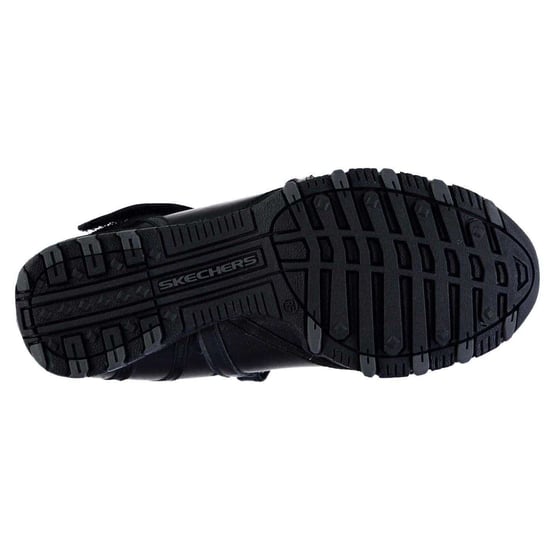 Skechers Womens/Ladies Riboneer Leather Memory Foam Shoes (Black) - Image 4