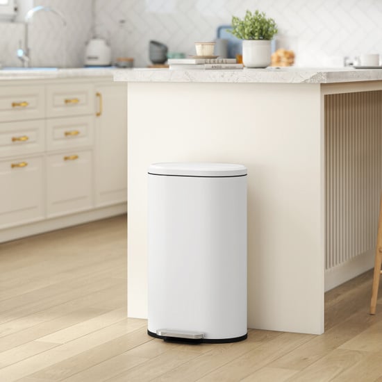 4goodz 30 liter pedaalemmer met soft-close deksel creme wit - Image 3