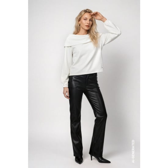 Monari jumper with carmen neckline 809858 102 off-white - Image 4