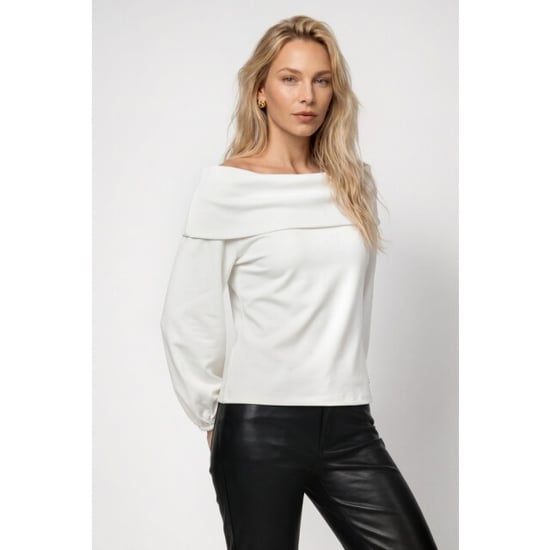 Monari jumper with carmen neckline 809858 102 off-white - Image 5