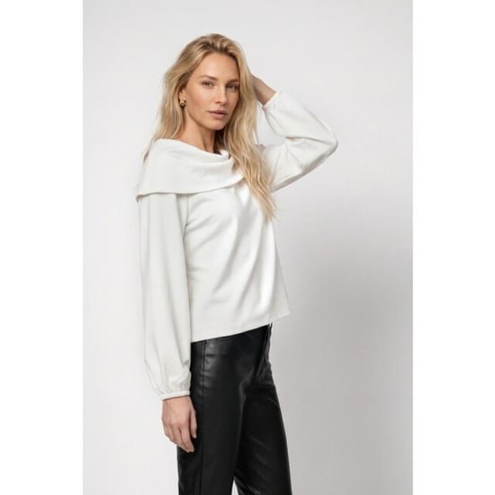 Monari jumper with carmen neckline 809858 102 off-white - Image 6