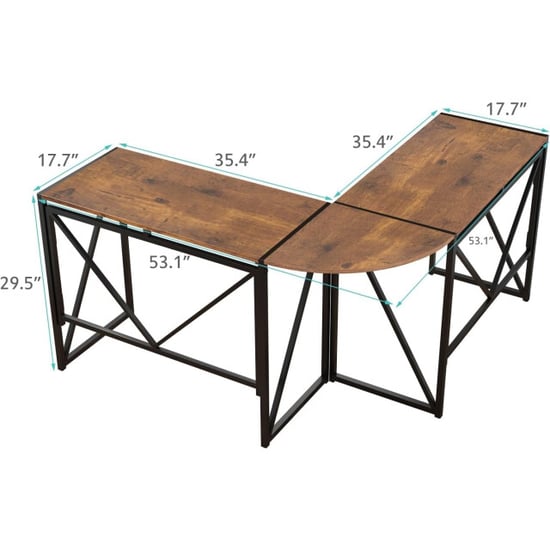 Furnilux Oasis hoekbureau zwart 135x45x75 cm - Image 2