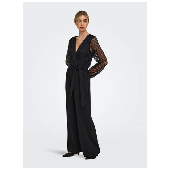 Only Onlbetsy l/s wrap v-neck jumpsuit cs jrs black - Image 4