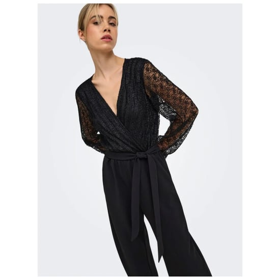 Only Onlbetsy l/s wrap v-neck jumpsuit cs jrs black - Image 5