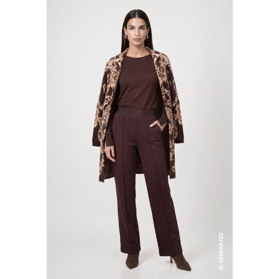 Monari long sleeve shirt with rihinestone details 810053 567 black coffee - Image 4