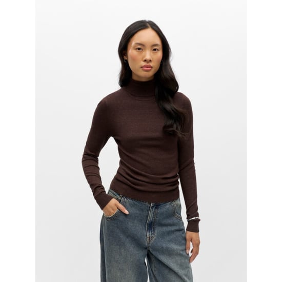 Object objthess l/s rollneck knit pullover 23033228 seal brown - Image 3