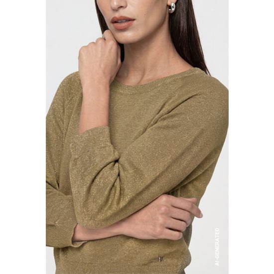 Monari lurex trui 809949 625 forest - Image 4