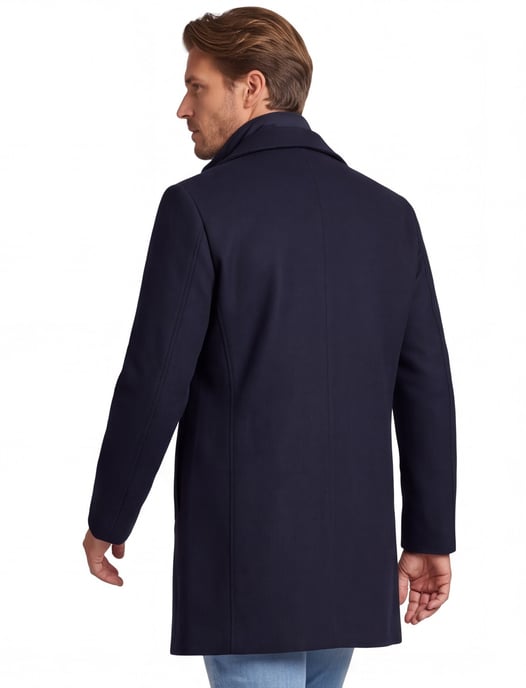 Overjas Scotland Blue donkerblauw wol - Image 2