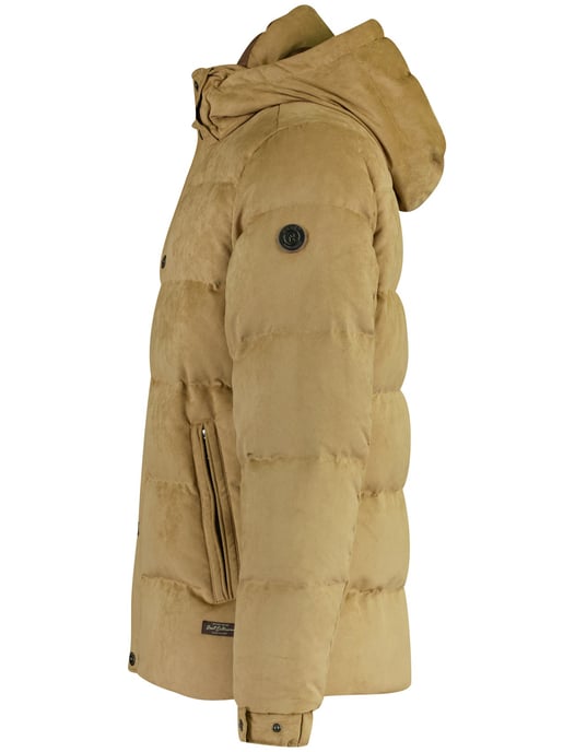 Gewatteerde jas Reset camel polyester - Image 3