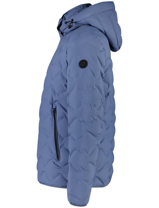Reset gewatteerde winterjas blauw afneembare capuchon - Image 3