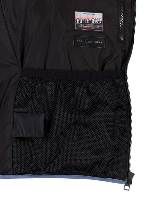 Reset gewatteerde winterjas blauw afneembare capuchon - Image 4