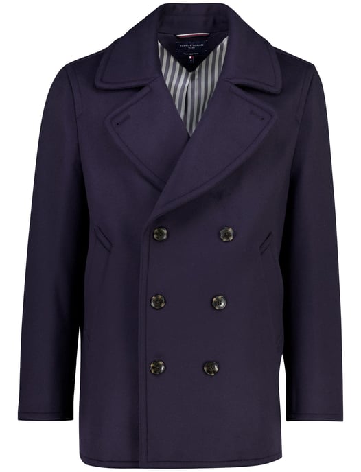 Manteljas Tommy Hilfiger navy waterafstotend - Image 1