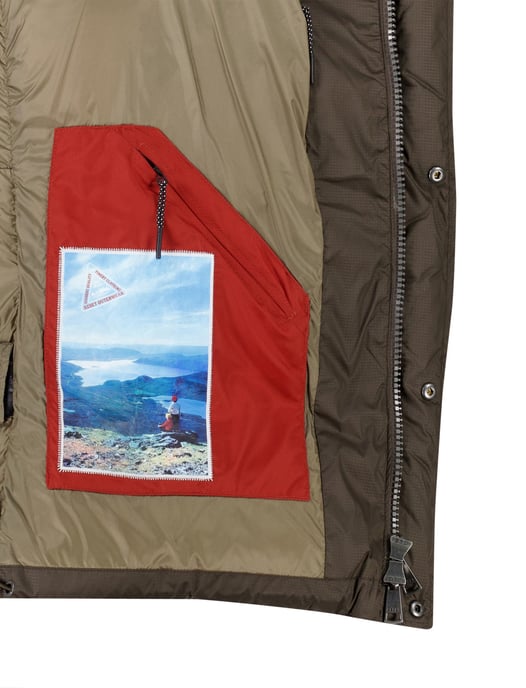Restet puffer winterjas bruin waterafstotend - Image 4