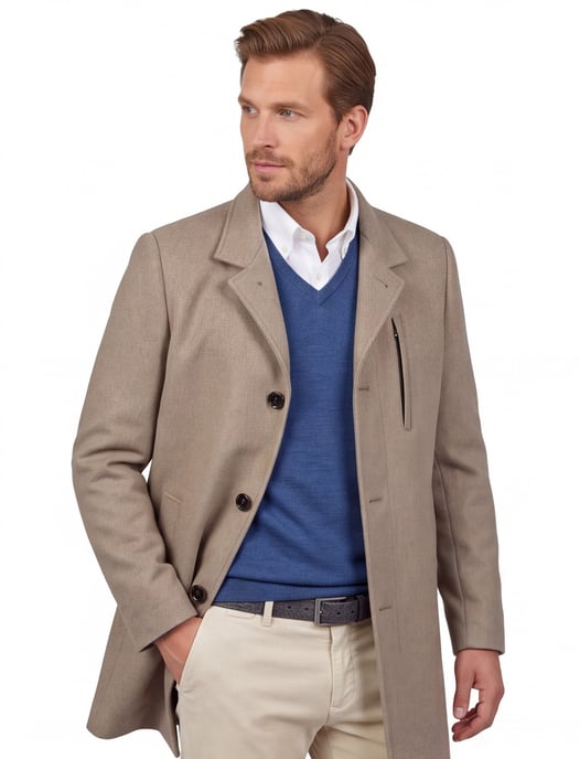 winterjas Roy Robson khaki - Image 2