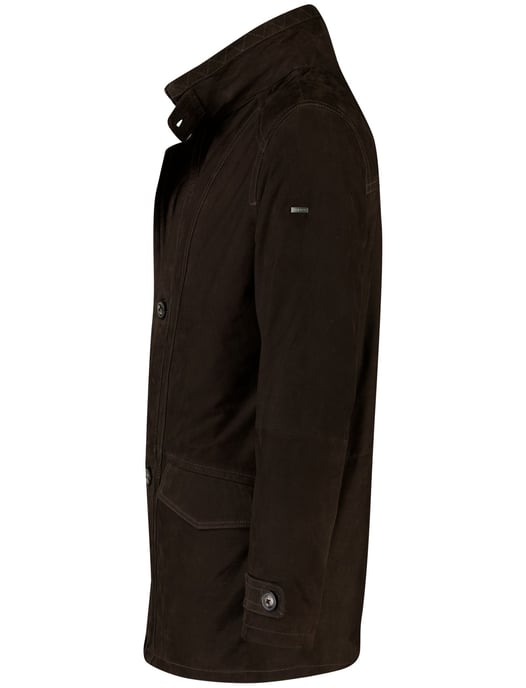 Bugatti winterjas wijde fit effen donkerbruin - Image 3