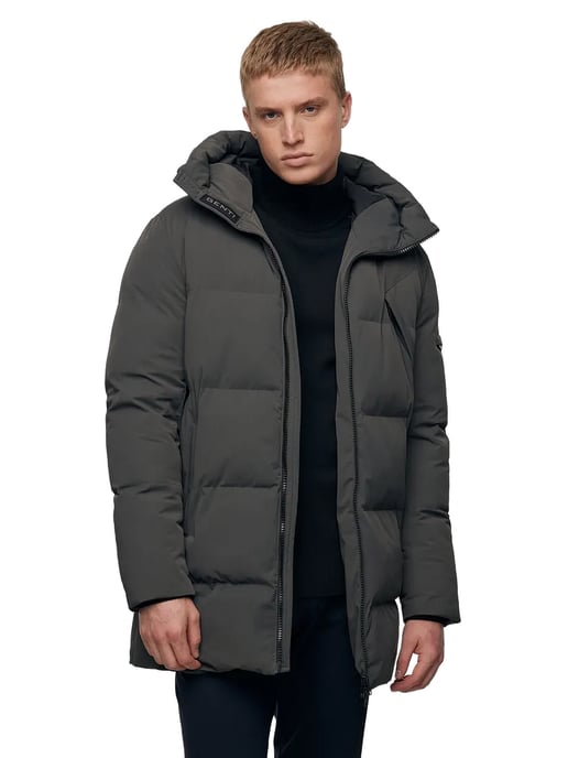 Genti winterjas puffer capuchon donkergrijs - Image 1