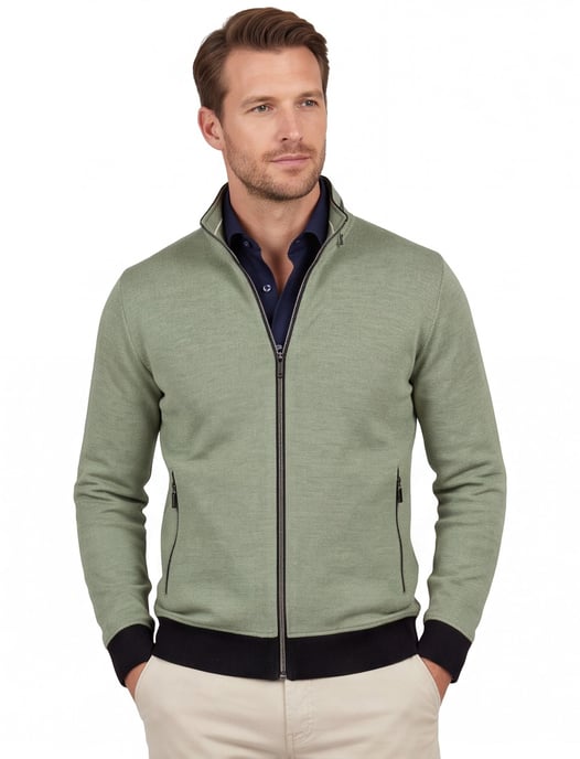 vest Baileys groen katoen effen - Image 1