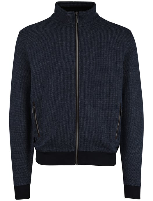 Baileys vest effen navy normale fit katoen - Image 3