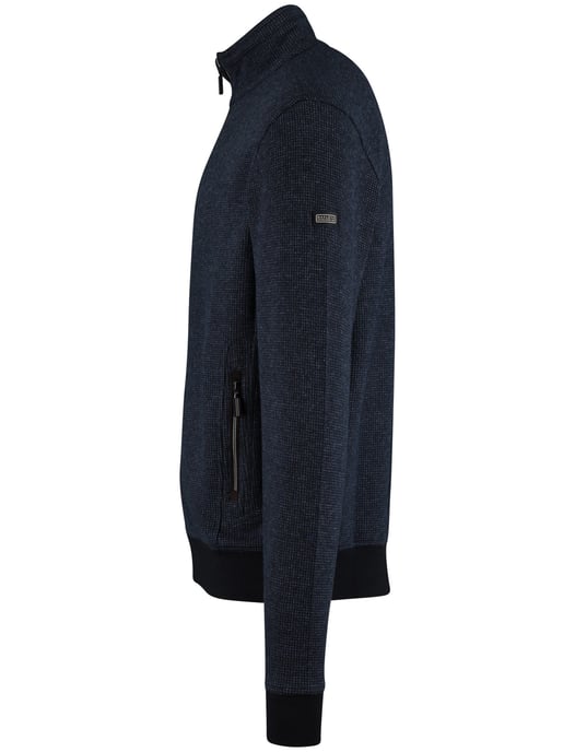 Baileys vest effen navy normale fit katoen - Image 4