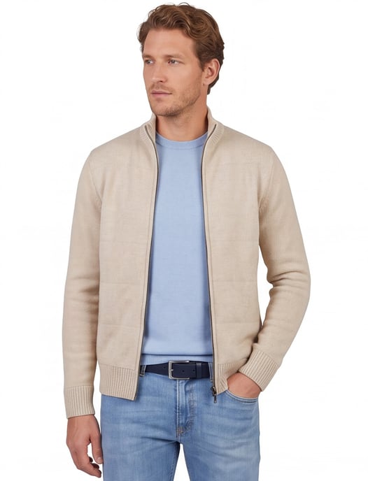 Gentiluomo vest scheerwol beige - Image 1