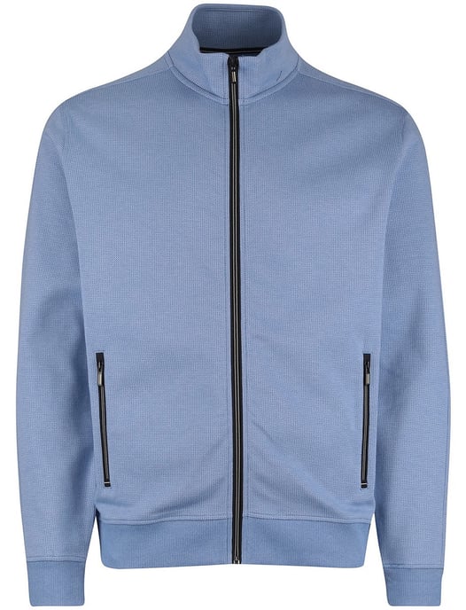 vest Baileys normale fit blauw met rits katoen - Image 3