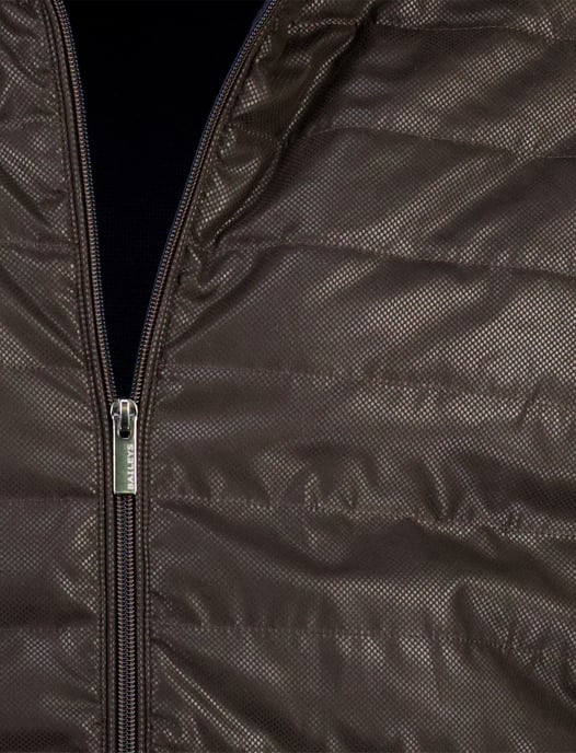donkerblauw Baileys vest met bruin padded voorzijde - Image 4