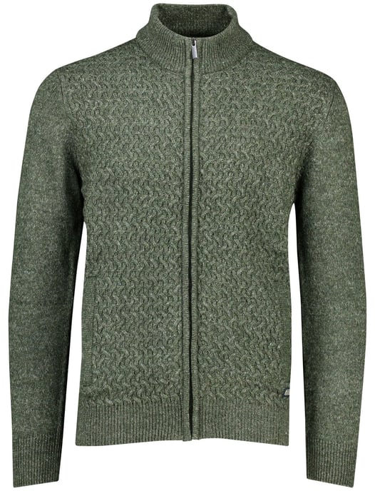 Baileys vest katoen kabelpatroon rits groen - Image 3