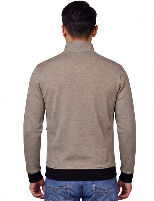 Katoenen Baileys vest khaki rits - Image 3