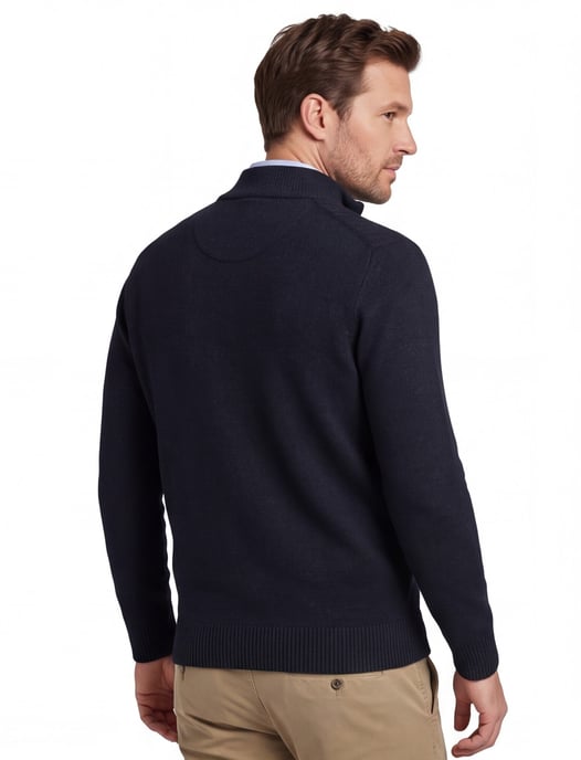 Vest baileys gebreid navy - Image 2