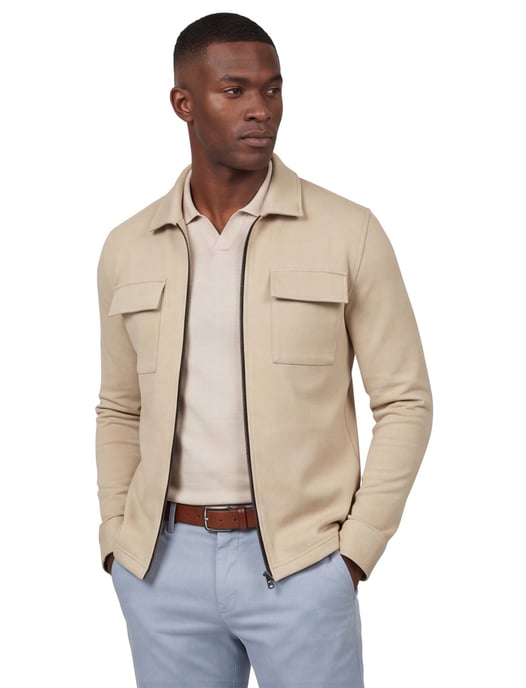 Baileys vest beige met rits - Image 1