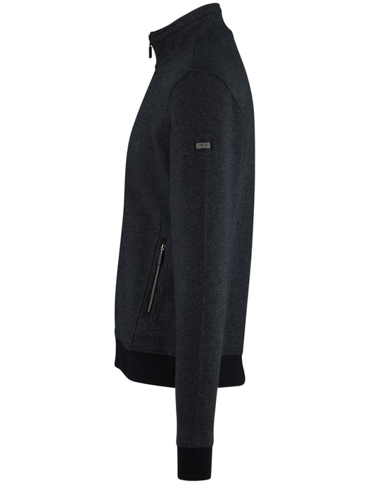Baileys navy effen vest katoen normale fit - Image 4