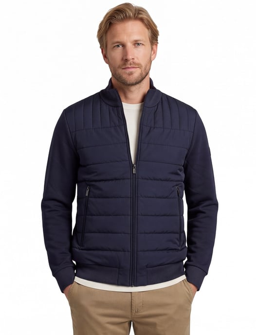 Gentiluomo vest scheerwol navy - Image 1
