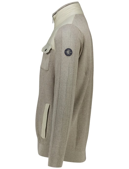 Casa Moda vest beige met dubbele borstzak - Image 3