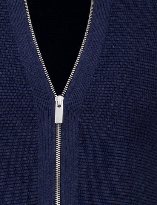 Scotland Blue vest normale fit effen navy katoen - Image 4