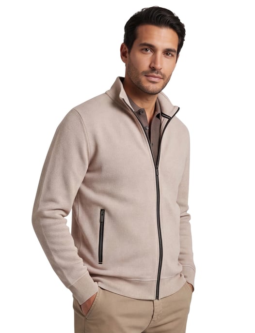 vest Baileys beige normale fit met rits - Image 1
