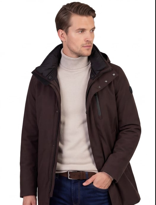 Overjas Reset bruin polyester - Image 1