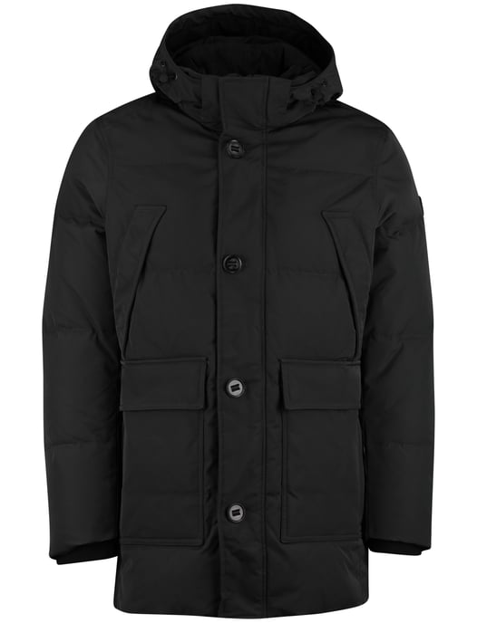 winterjas Reset effen groen normale fit capuchon - Image 3