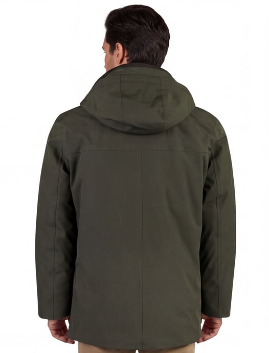 Parka jas Reset donkergroen polyester - Image 2