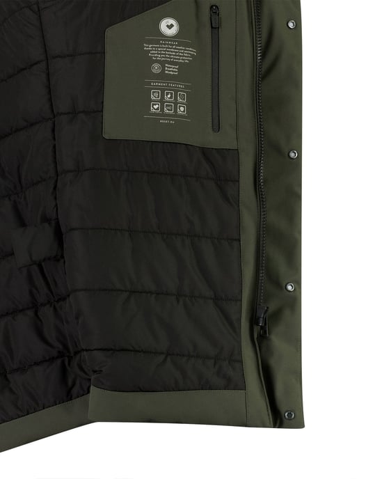 Parka jas Reset donkergroen polyester - Image 4
