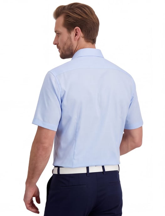 Korte mouw overhemd Olymp lichtblauw Comfort Fit - Image 2
