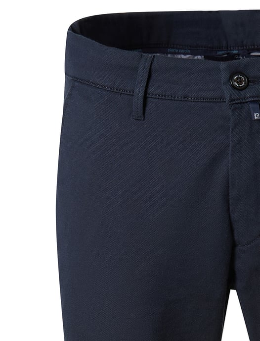 katoenen Pierre Cardin pantalon donkerblauw normale fit - Image 3