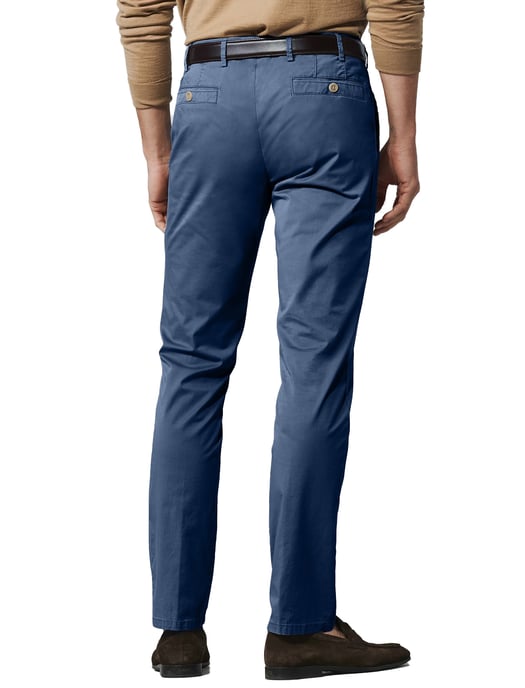 katoenen broek Meyer New York blauw - Image 2