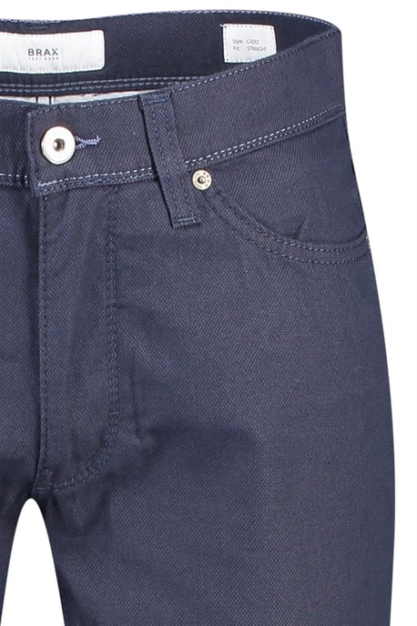 Brax katoenen broek blauw effen katoen - Image 4