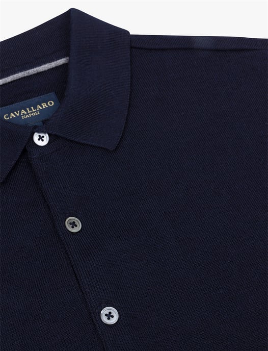 Poloshirt Cavallaro donkerblauw - Image 3