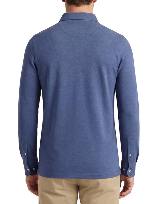 Scotland Blue poloshirt normale fit effen blauw - Image 2