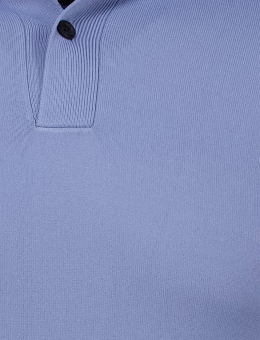 blauw elegant Genti polo lange mouw - Image 3