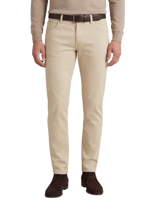 Alberto 5-pocket broek beige normale fit - Image 1